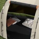 Tunneltält Campingtält Khaki av Polyester för Trädgård och Utomhusbruk Familjetält för 5 Personer med 2 Rum Vattenpelare 3000 mm