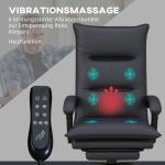 Avslappningsstol Massagestol Grå av Tyg och Metall för Vardagsrum Elektrisk TV Stol med Värme och Liggfunktion