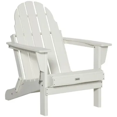 Hopfällbar Adirondackstol i Trä Klassisk 75 x 87 x 93 cm