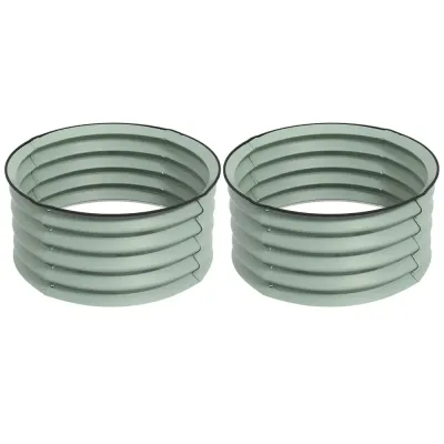 Odlingsbänk Högbädd Stapelbar Silver av Stål 60 x 30 cm