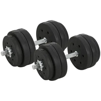 Hantelset 30 kg med Hantelskivor och Stång