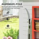 Teleskopisk Beskärningssåg 1,5-2,6 m med Låsanordning och Non-stick Blad, Svart
