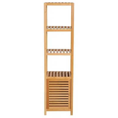 Badrumsskåp Toalettskåp Natur av Bambu 36 x 33 x 140 cm