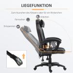 Gamingstol med Massage och Värme Ergonomisk Kontorsstol 6 Vibrationspunkter Konstläder Svart Röd 68 X 69 X 108-117 Cm