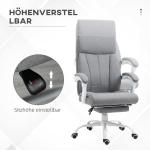 Kontorsstol Skrivbordsstol Svart av Tyg och Metall för Kontor Ergonomisk med Justerbart Ryggstöd och Fällbar Funktion