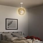 Taklampa Månlampa 3D Krämvit av Plast för Kök och Matsal Hängande Lampa med App och Musik