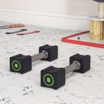 Hantlar Hantelset Svart av Metall och CPU för Styrketräning med Halkfria Metallhandtag Professionell Utrustning 10 kg