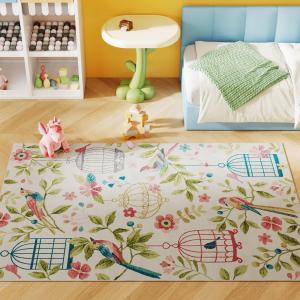 Country Rug, Mångsidig i Polyester, Lättskött och Halkfri, Färgglad