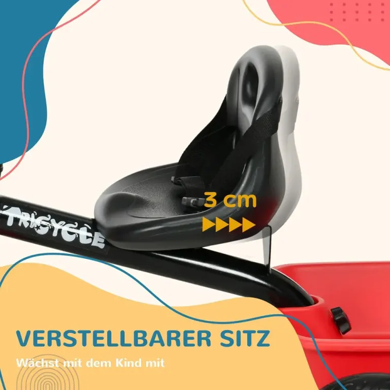 Trehjuling Barncykel Flerfärgad av Metall och Plast