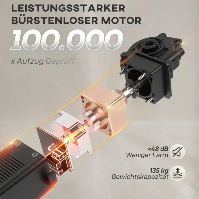 Liggstol med Tyst Motor Tygkåpa Minnesfunktion