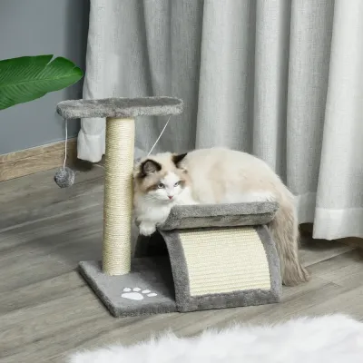 Litet Klösträd med Lektunnel Kompakt Klösmöbel 43 cm