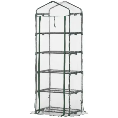 Litet Växthus 5 Hyllor Kompakt 69 x 49 x 193 cm