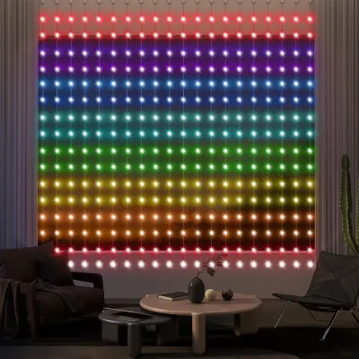 Ljusridå 400 LED 3 x 3 M med Appstyrning