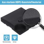 Parasollvikt 4-Pack 51 X 51 X 12 Cm upp till 130 Kg Kan Fyllas med Sand eller Vatten HDPE Plast Svart