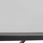 Fyrkantigt Trädgårdsbord med Glasskiva Väderbeständigt Matbord Stabil Metallram Svart 68,5 X 68,5 Cm