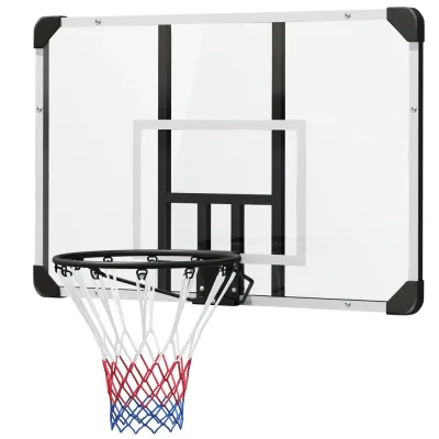 Basketkorg för Väggmontering med Bakplanka Vit