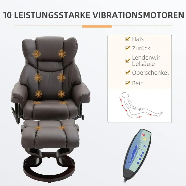 Ergonomisk Kontorsstol med Nackstöd 65 x 64 x 114-122 cm