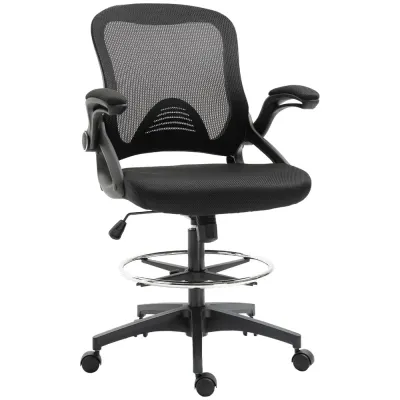 Kontorsstol med Ståfunktion Fotstöd 64 x 60 x 106–126 cm