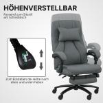 Massagestol med USB-gränssnitt och Vridbara Hjul, Mörkgrå