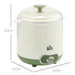 Yoghurtmaskin 1,5 L med Sil och Lock för Grekisk Yoghurt Ergonomisk och Prisvärd Vit Plast 19,5 x 17,5 x 21,4 cm