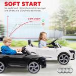 Elbil för Barn Audi Q8 med Fjärrkontroll och Musik samt LED Strålkastare för Lek och Motion Hållbar och Säker Svart Plast 12V 3–5 km/h