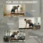 Gjutjärnshantel med Anti-Slip Handtag, Svart+Silver, 35 kg