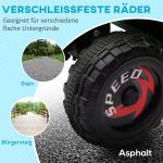 Elektrisk Barnfyrhjuling, Laddningsbar, med Släp, upp till 25 kg, Grön, 2,5 km/h, 50 min Körtid, 1,5–3 År