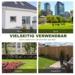 Trädgårdsbänk i Metall 2 Personer, Robust Parkbänk i Antik Stil, Väderbeständig Sittplats för Trädgård, Kaffebrun, 114 cm