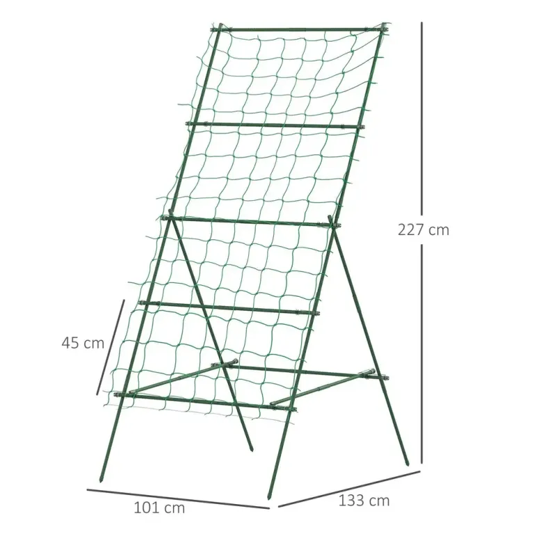 Spaljé av Stål för Inkoppling 101 x 133 x 227 cm