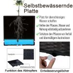 Dubbelplanteringskruka Upphöjd Rottinglook med Dräneringshål PP för Trädgård och Balkong Brun 80 X 40 X 44 Cm