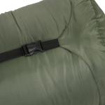 Sovsäck Camping Täcke Grön av Taft och Polyester för Vuxna 3-4 Säsonger Vikbar Sovsäcksfilt med Bärväska Utomhus