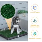 Djurtoalett Konstgräs Hundtoalett för Lägenhet och Balkong Praktisk Husdjurstoalett 63 X 51 X 6 Cm
