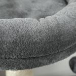Skrapstolpe Kattträd Grå av Sisal och Plysch för Katter upp till 5 kg med Grotta och Säng 111 cm