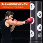 Fristående Boxningssäck 176 Cm med Flex-System HDPE PVC EPE Stående Boxningssäck Svart