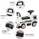 Åkbil, Licensierad av Mercedes, ANTOS Truck Style med Ljus, för Barn 12–36 Månader, Metall, PP-plast, Vit + Svart, 62,5 x 28,5 x 45 cm