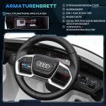 Elektrisk Bil Audi E-Tron för Barn, Licensierad Leksaksbil med Fjärrkontroll, Lyxig Körupplevelse med Musik, Vit, 3-5 år