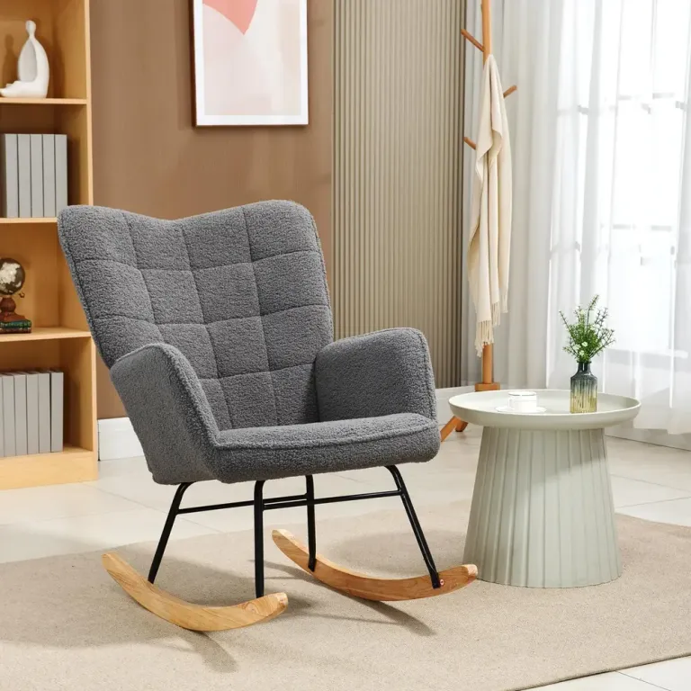Fåtölj med Liggfunktion Relaxstol Mörkgrå av Linnelook