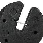 Paviljongfötter 4-pack Vikter med Fäststift och Transportrem för Stabilitet Hållbar och Prisvärd Svart Metall 12 kg
