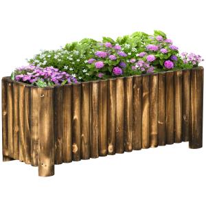Upphöjd Blomsterbädd, Planteringsbädd för Örter och Grönsaker, Gran, 100 x 38,5 x 40 cm