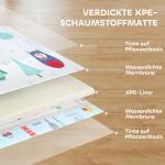 Lekmatta Pussel Flerfärgad Skumgummi för Barnrum Mjuk Golvmatta med Djurmotiv Halkfri och Säker Lekyta 1,5 cm Tjock