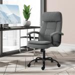 Massagekontorsstol Ergonomisk Skrivbordsstol Spelstol Höjdjusterbar Grå