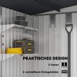 Metallredskapsbod med Takfundament, 2,81 m², 154 x 206,5 x 181 cm