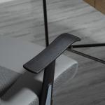 Ergonomisk Kontorsstol med Vippfunktion Höjdjusterbar 360° Vridbar Skrivbordsstol med Armstöd upp till 120 Kg Grå