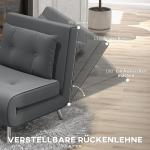 Sovstol Bäddfåtölj Mörkgrå av Sammet och Metall för Gäster Bekväm Enkelsoffa med Sängfunktion och Kuddar 77 x 88 x 83 cm