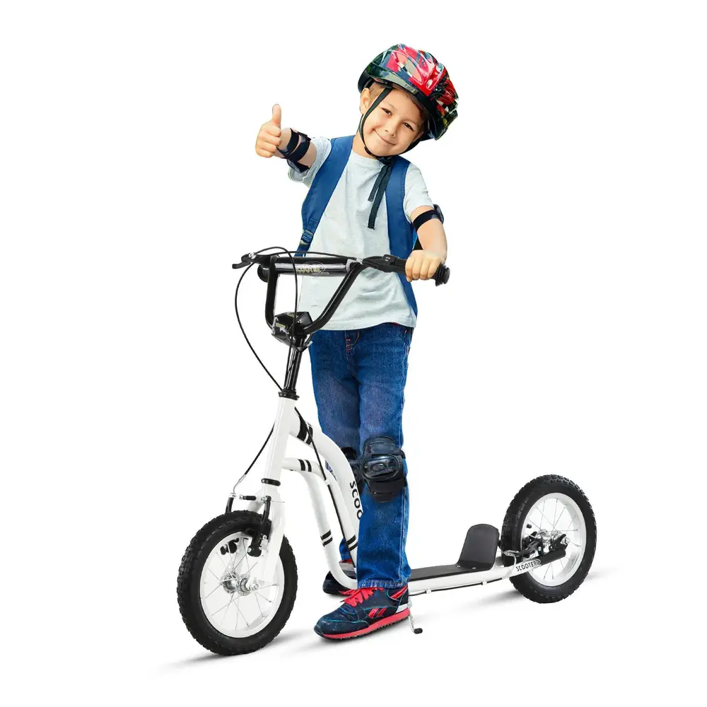 Sparkcykel för Barn med 12-Tums Lufthjul, Vit