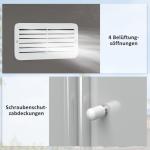 Redskapsskjul Galvaniserat Stål Underhållsfritt Trädgårdsförråd med God Ventilation Grå 277 X 195 X 192 Cm