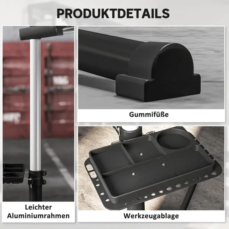 Cykelreparationsställ Justerbart Max 40 kg, Svart