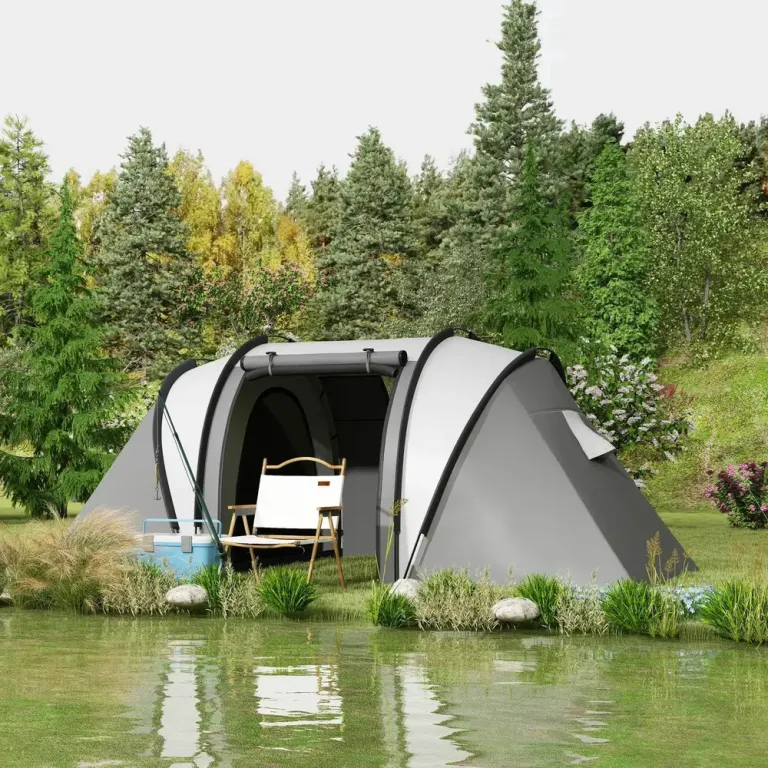 Campingtält Tunneltält för 4-5 Personer Blå av Polyester
