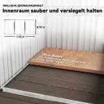 Redskapsbod för Utomhusbruk med Justerbara Hyllplan och Låsbar Dörr Hållbar och Stabil Mörkgrå Stål 150 x 120 x 180 cm
