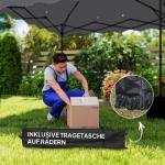 Lusthus Paviljong Pop-Up Partytält Ljusgrå av Polyester och Metall för Camping och Trädgård Vintertätt Tält med Väska 3 x 3 m